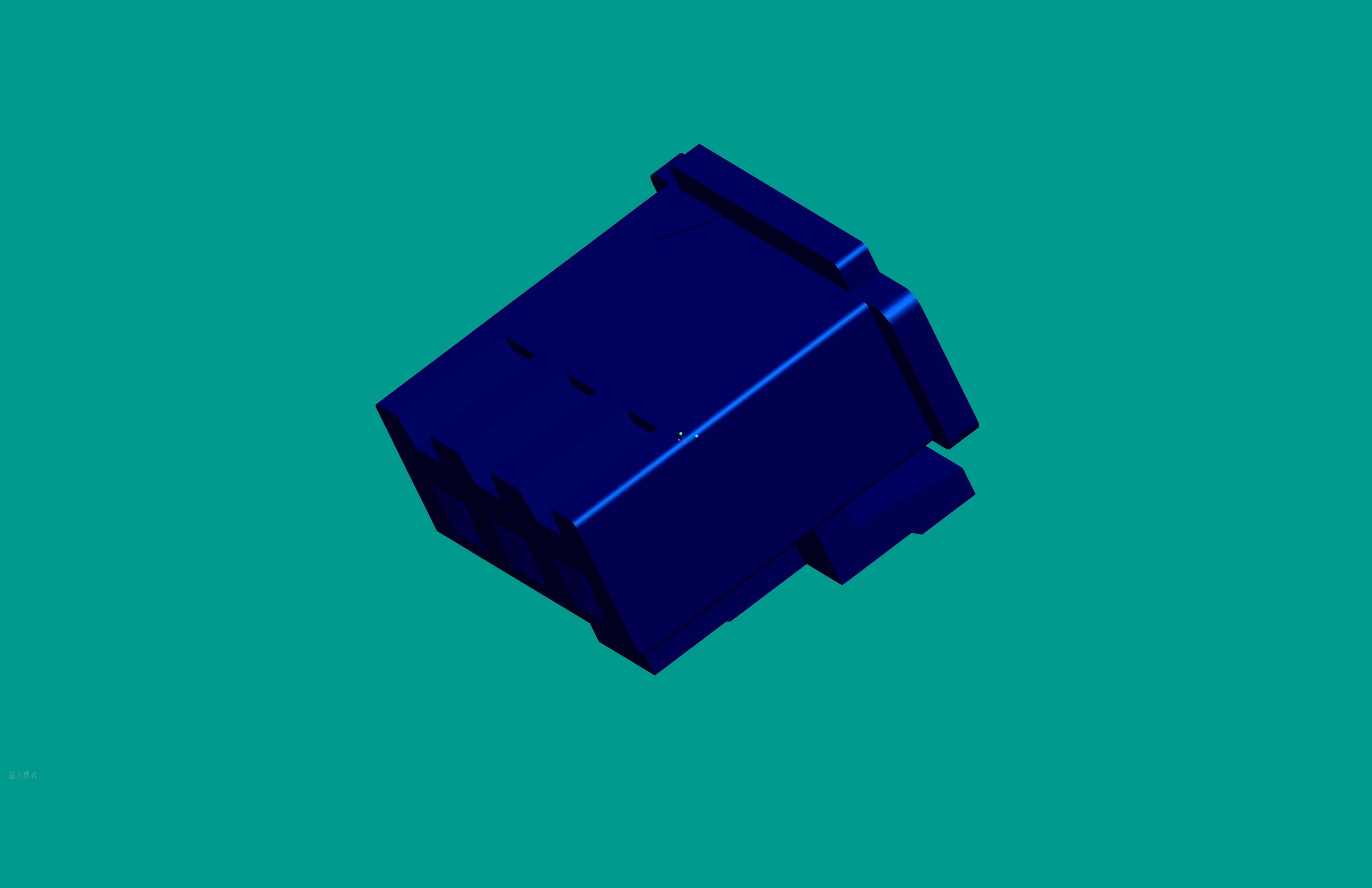 XH帶扣塑件-3Y藍(lán)色-高灼熱絲