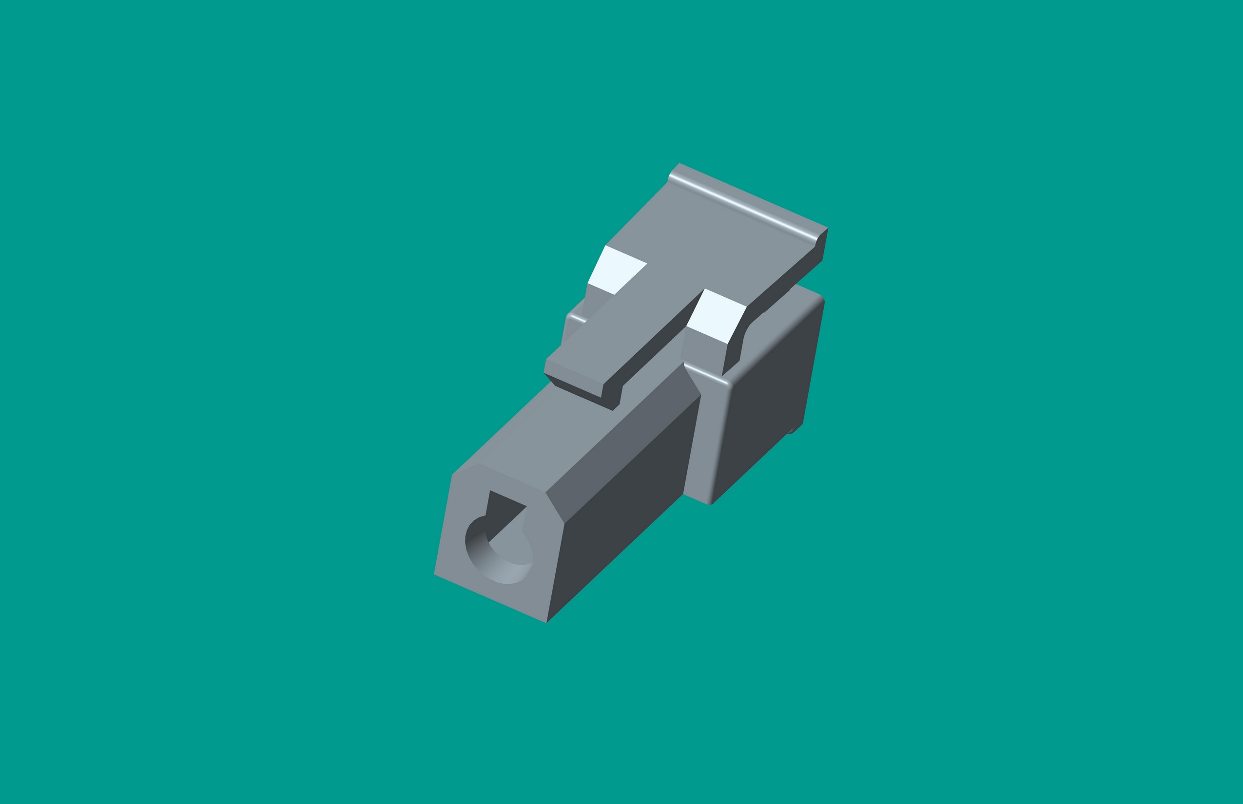 2.1洗衣機塑件-1孔灰色