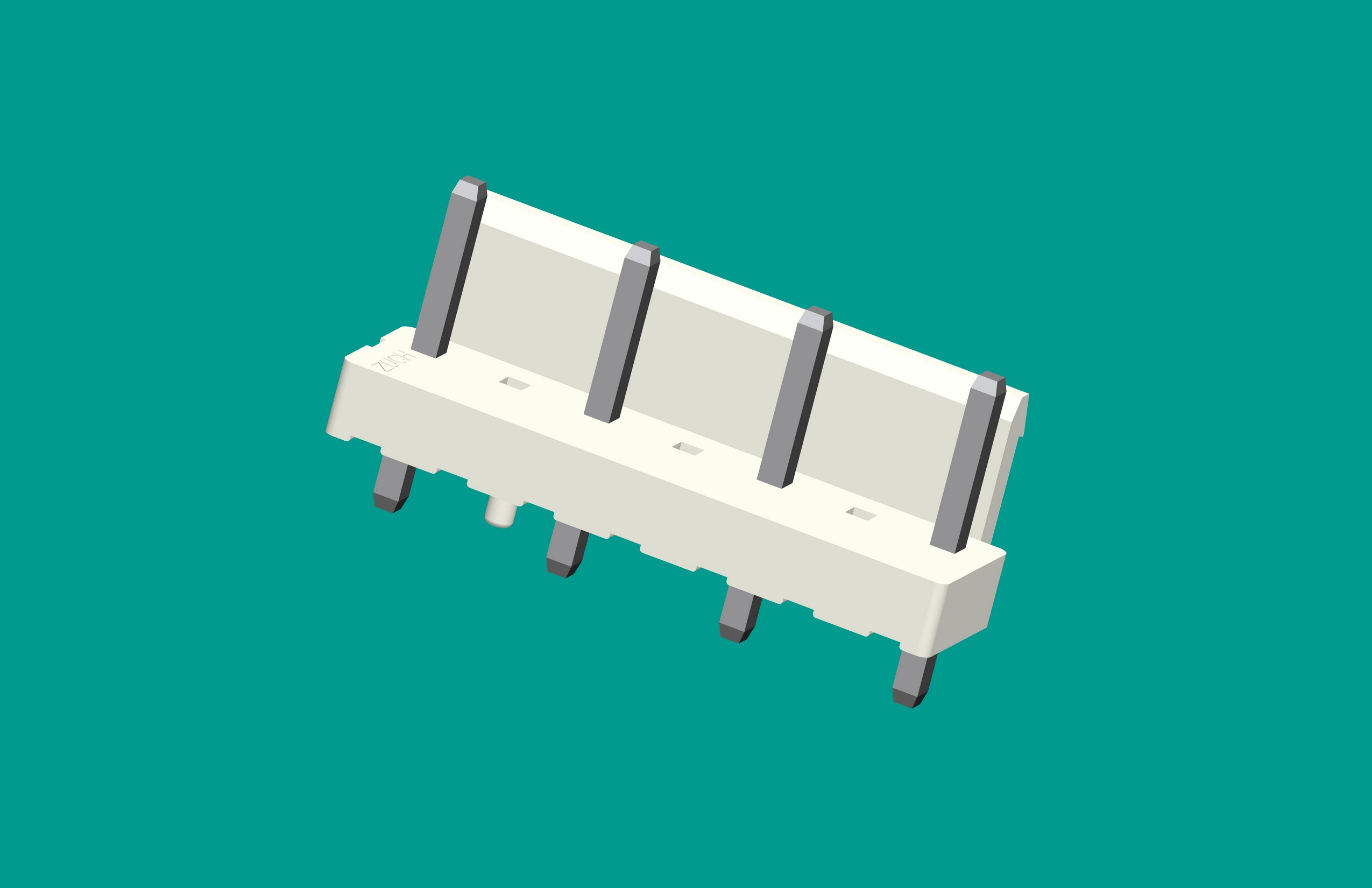 VH-7A4半包帶定位(缺第2、4、6針)立式針座白色/普通PA66