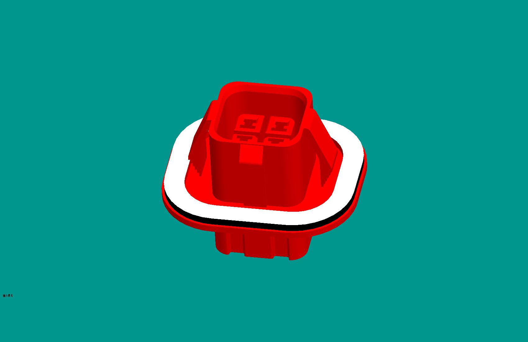 35F-4Y方形貼膠組件-紅色