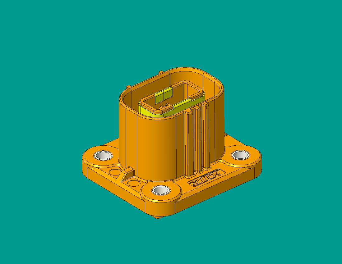 JX系列兩高壓塑料連接器插座（屏蔽）-適配2.5mm^2線(xiàn)  X鍵位