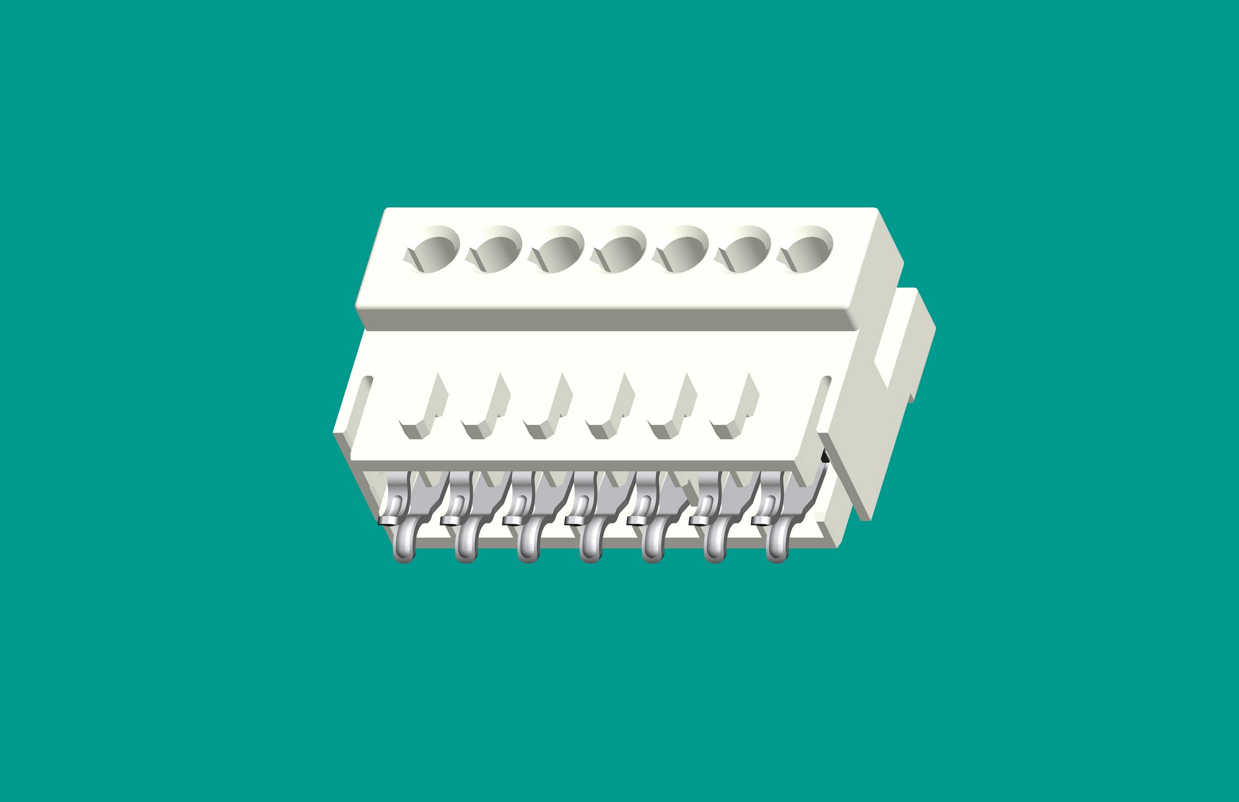 RAST2.5卡板孔座7位-高灼熱絲