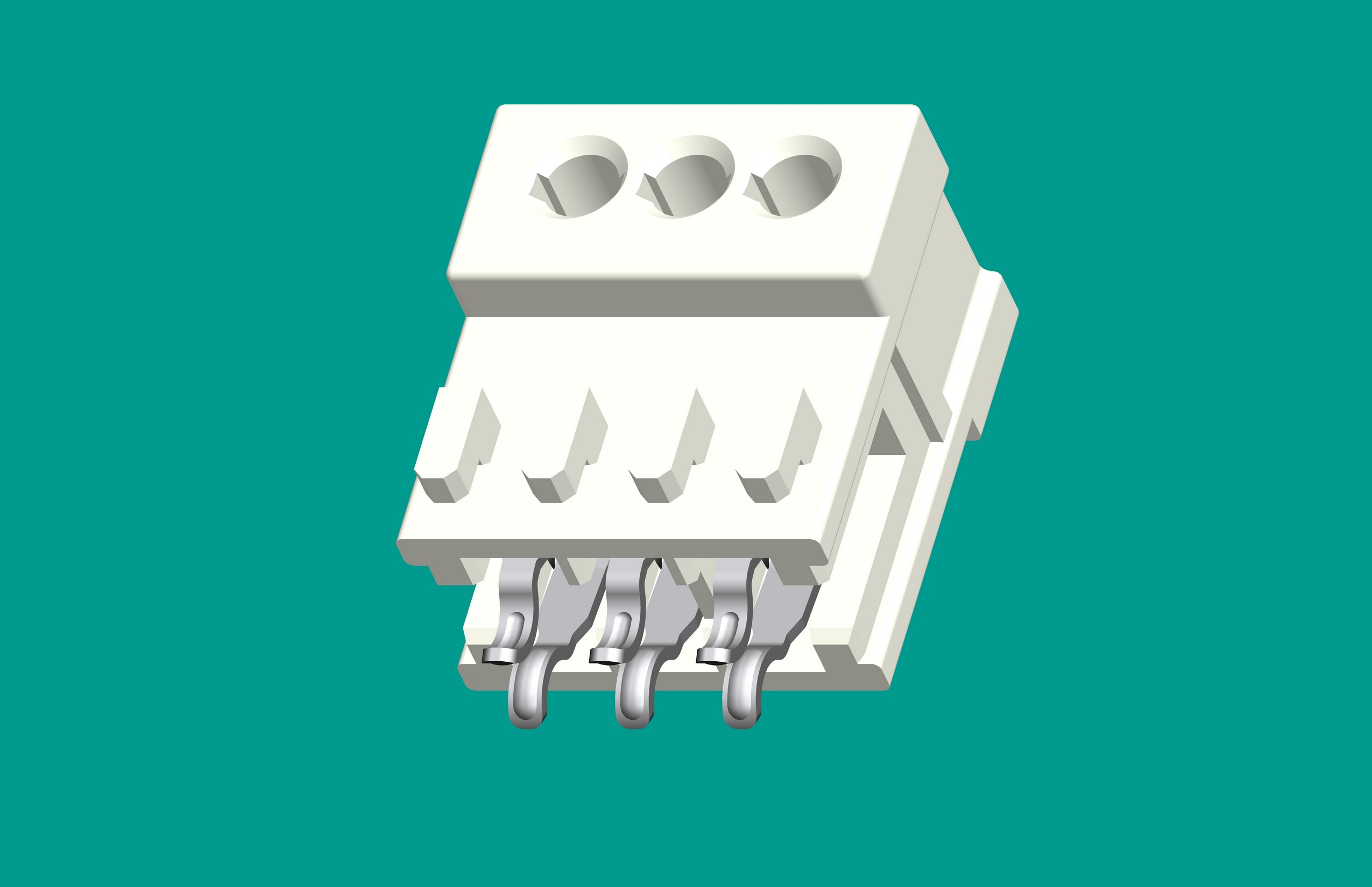 RAST2.5定位孔座3位-高灼熱絲