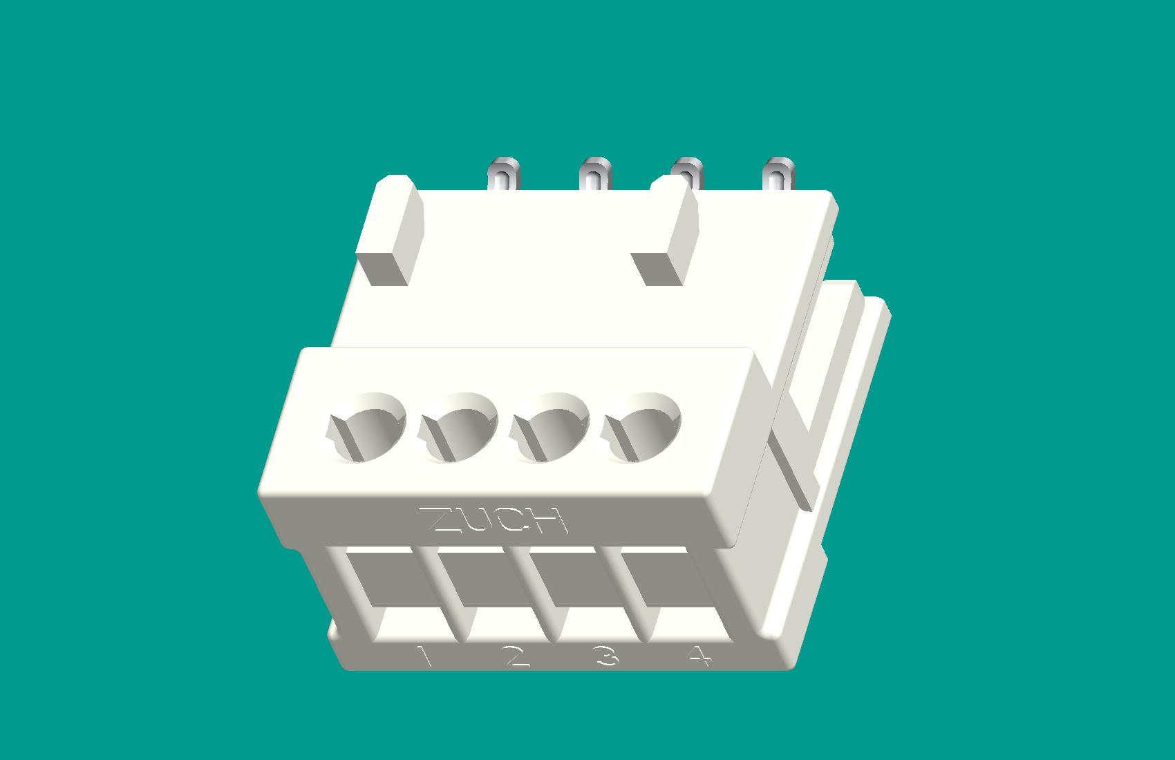 RAST2.5孔座4位(鍵位406)-高灼熱絲