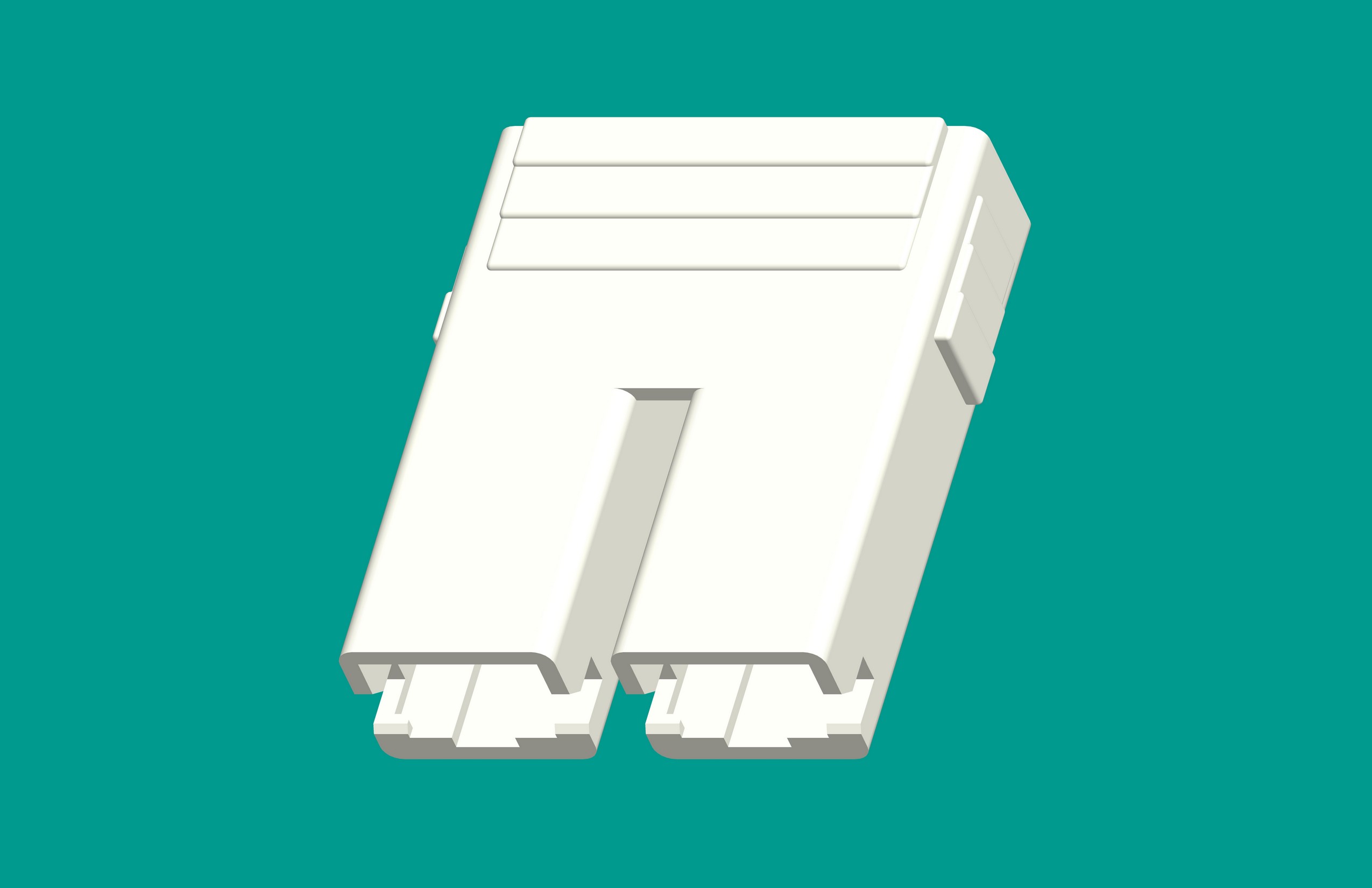 250帶鎖塑件2孔/本色/高灼熱絲